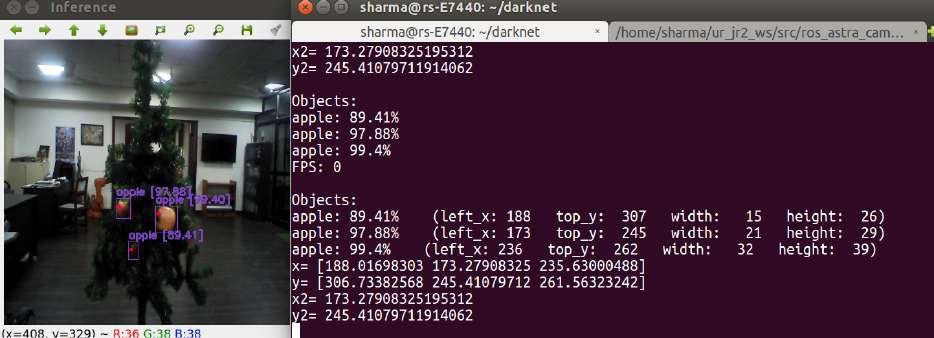 Real time ORBBEC result